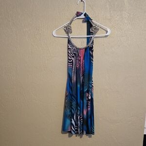Colorful Halter Dress S/M